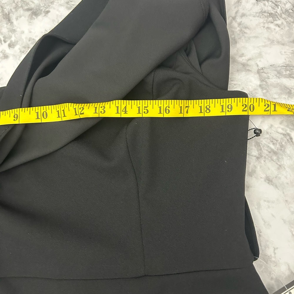 Adrianna Papell Black Jumpsuit Elegant Design one shoulder - Picture 4 of 12